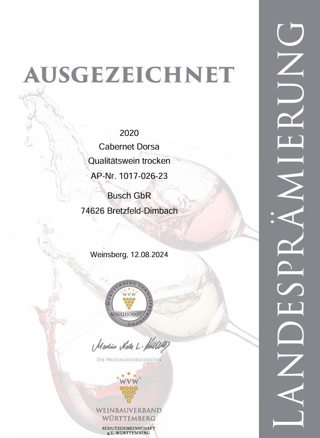 Cabernet Dorsa *** QbA trocken